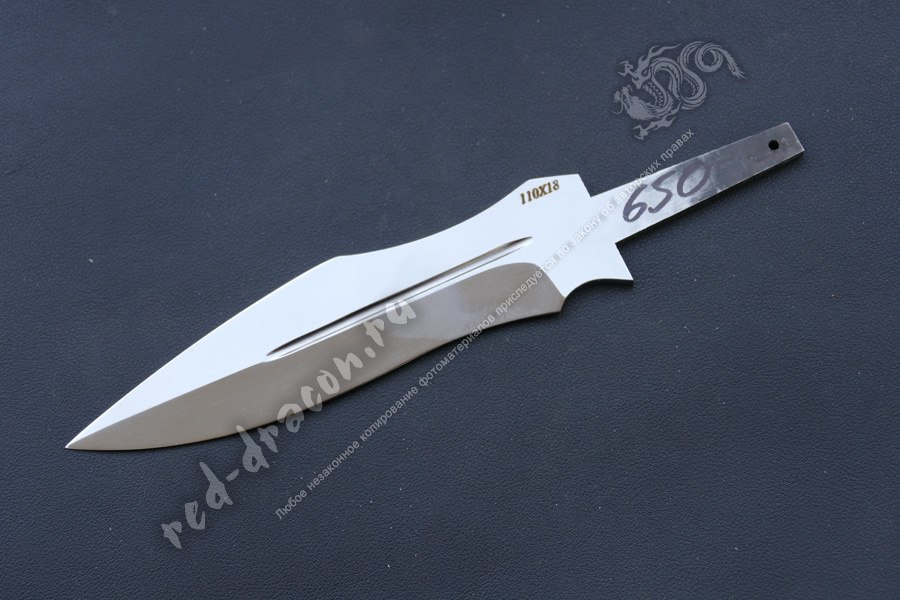 Клинок кованный для ножа 110х18 "DAS650"